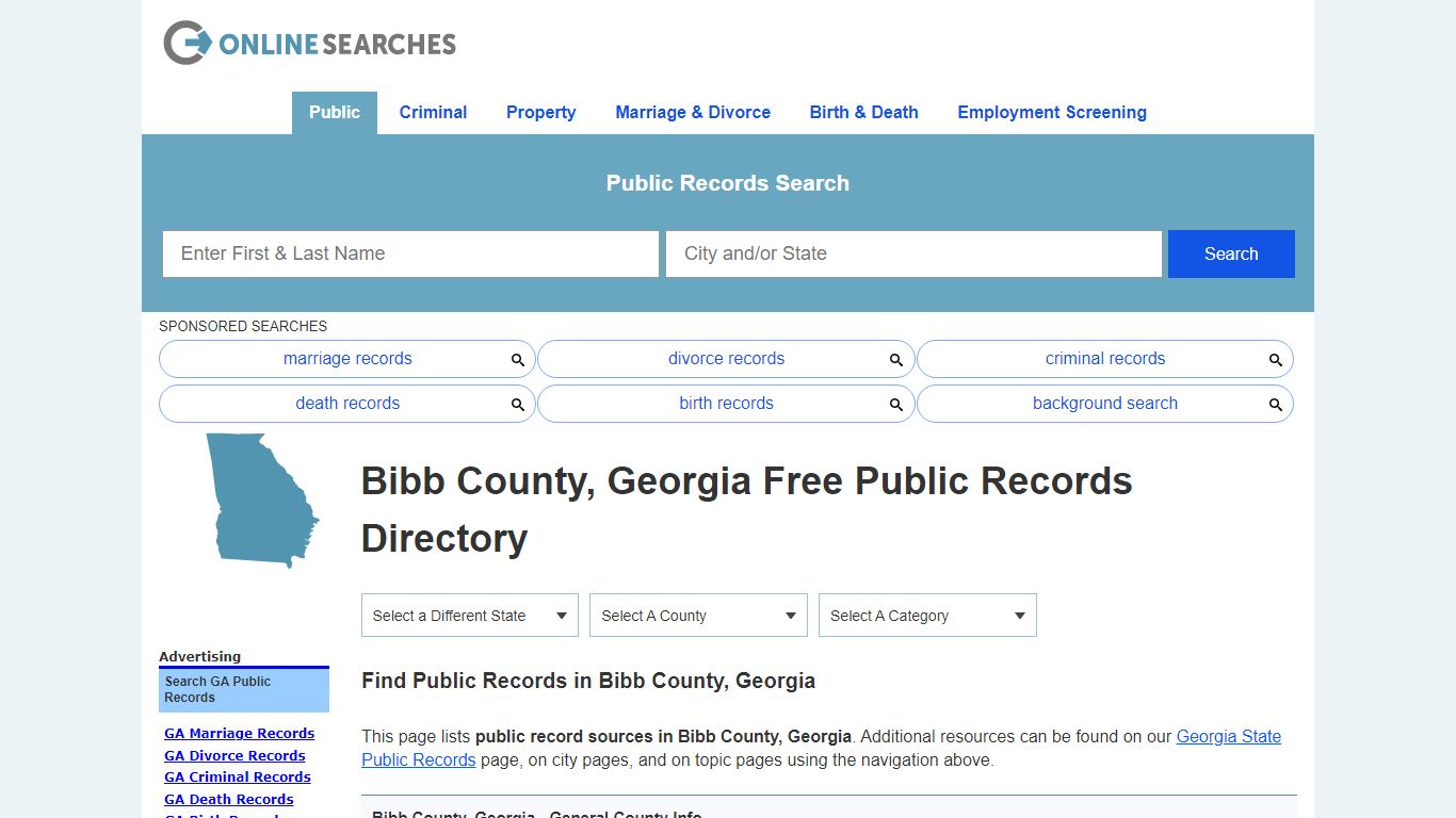 Bibb County, Georgia Free Public Records Directory